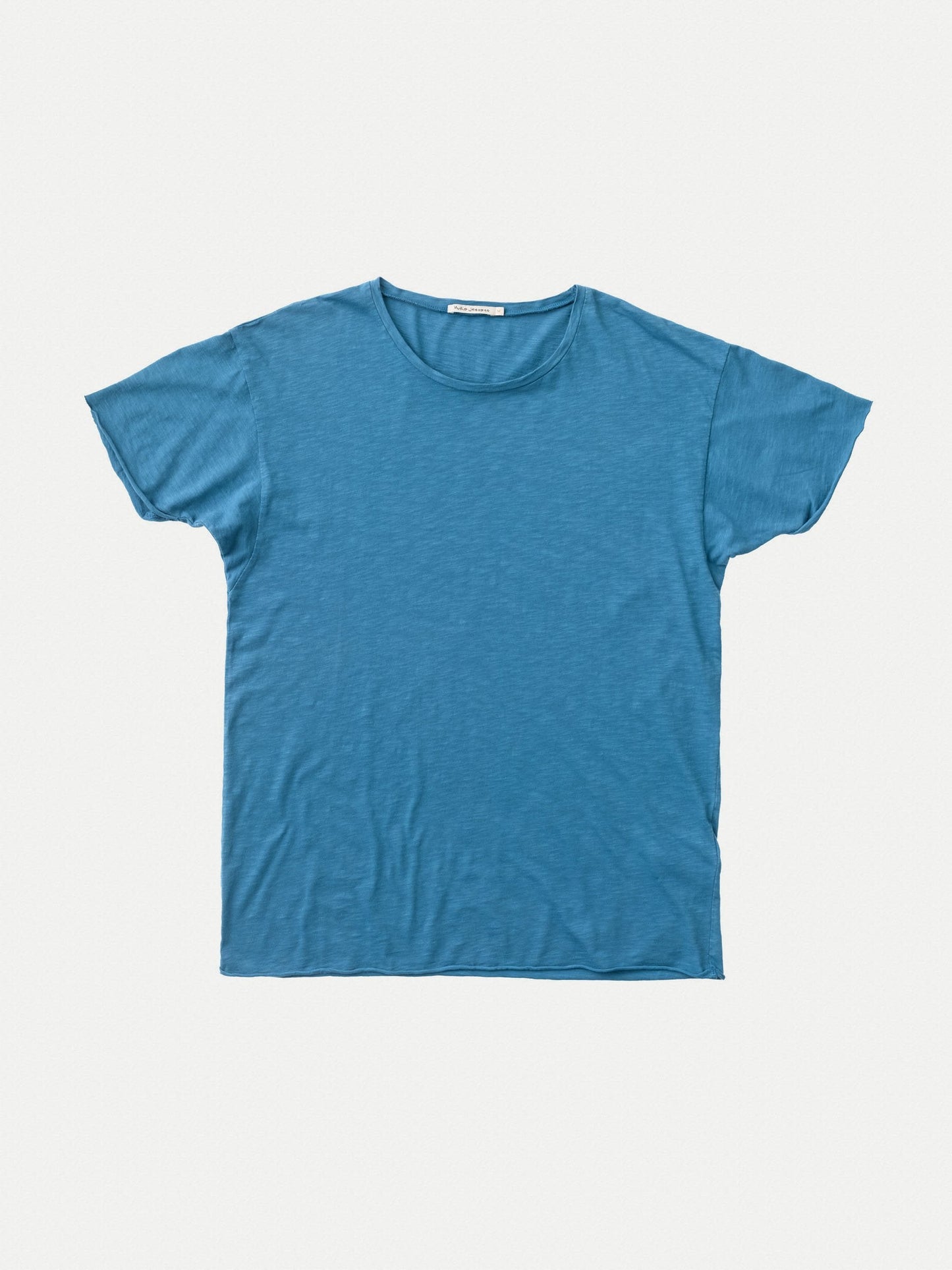 T-shirt ample bleu en coton bio -  roger skyblue
