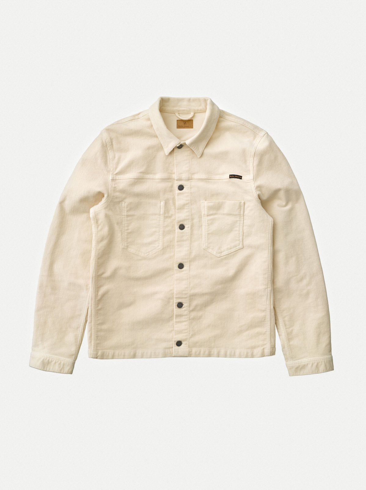 Veste en velours écru en coton bio - Ronny