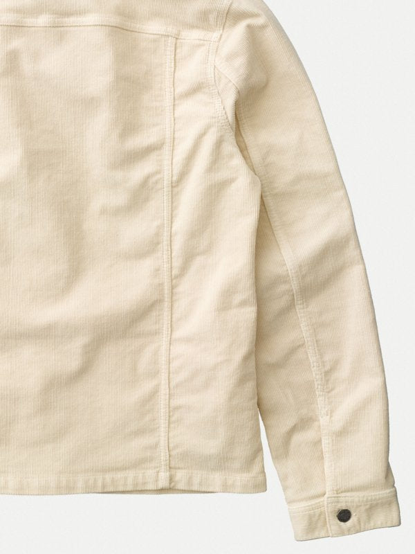 Veste en velours écru en coton bio - Ronny