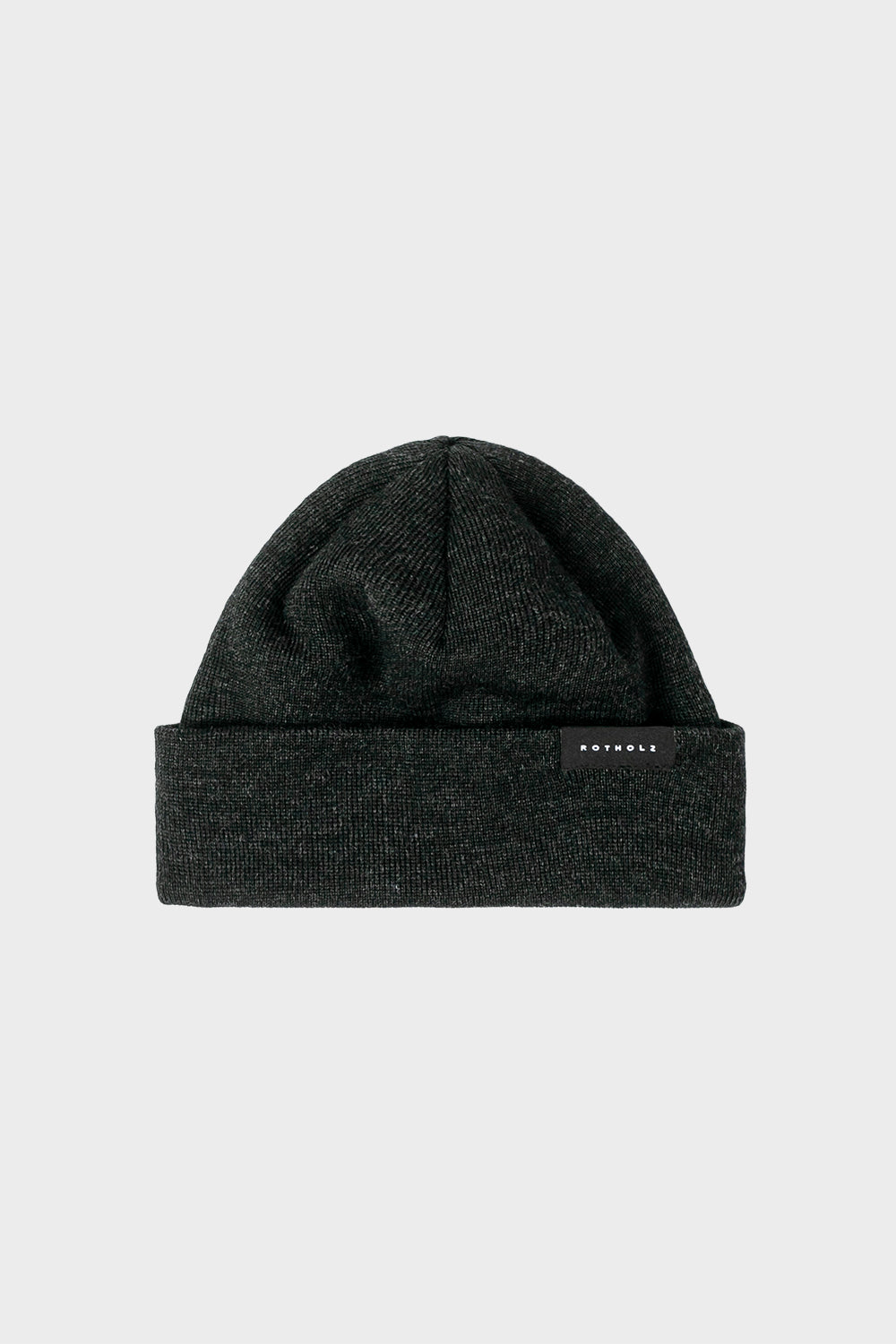 Bonnet gris anthracite marin en laine mérinos bio - short fine merino beanie anthracite