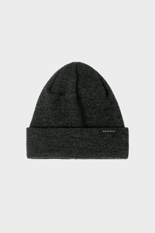 Bonnet en laine mérinos bio | Gris anthracite "classic fine merino beanie anthracite"