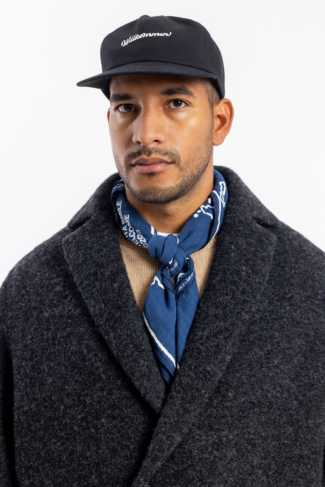 Manteau long en laine et coton bio | gris anthracite "wool formal overcoat anthracite"