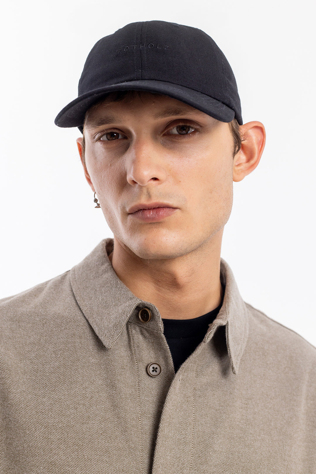 Chemise droite flanelle en coton bio | marron "flannel casual shirt brown speckle"