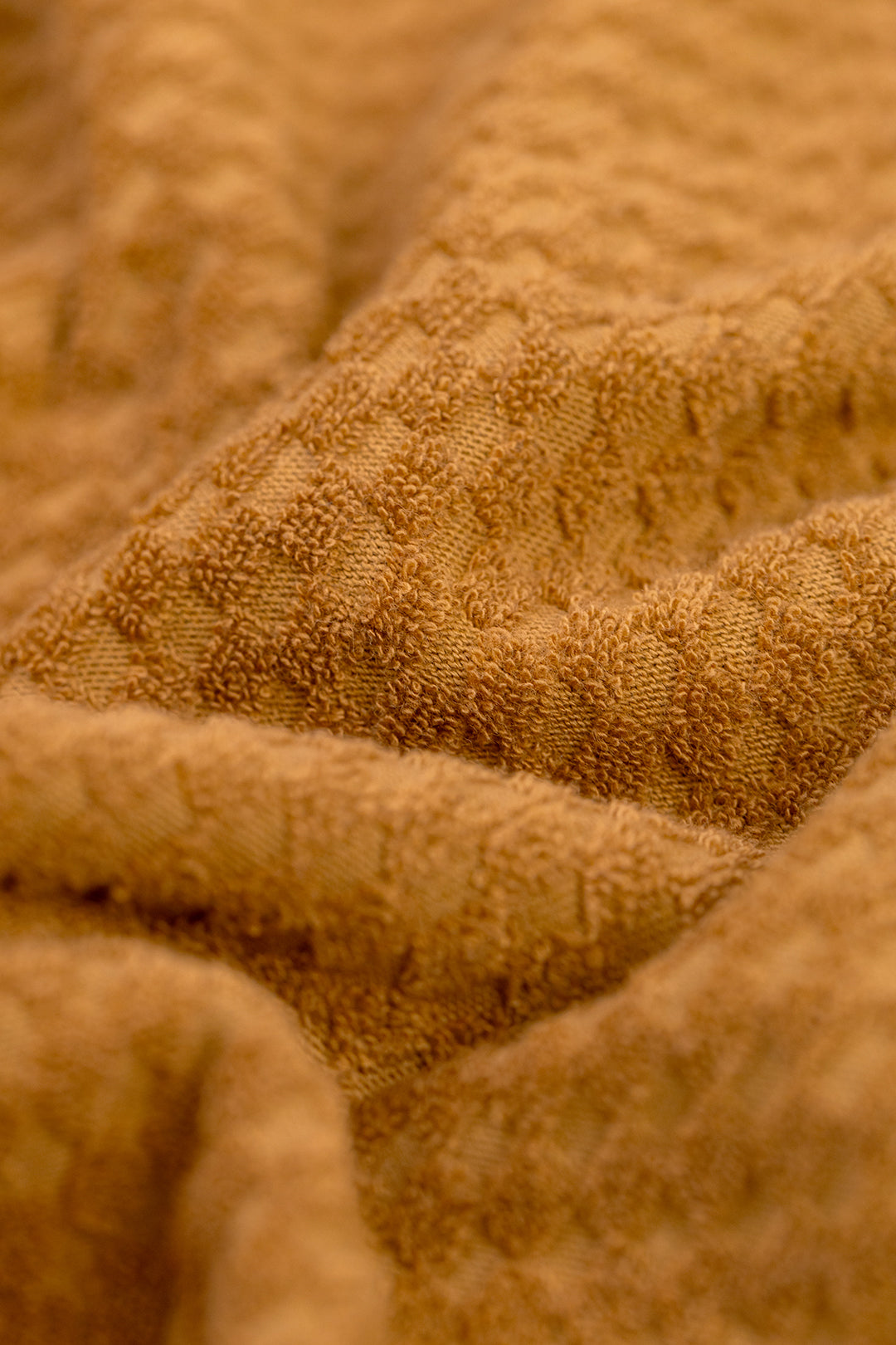 Short en éponge de coton bio | marron "terry sweatshort caramel brown"