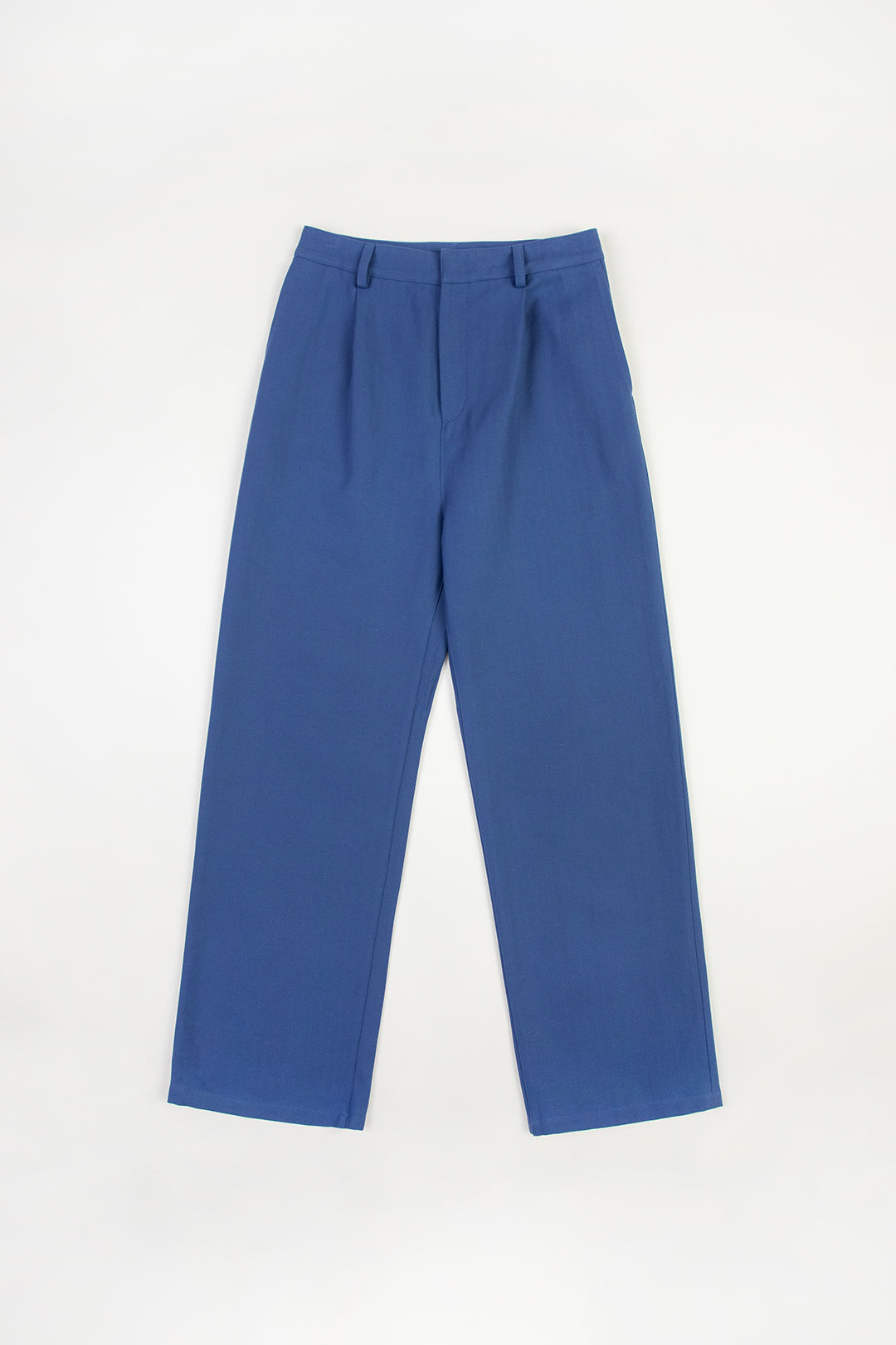 Pantalon ample en coton bio | bleu "womens pantalone french blue"