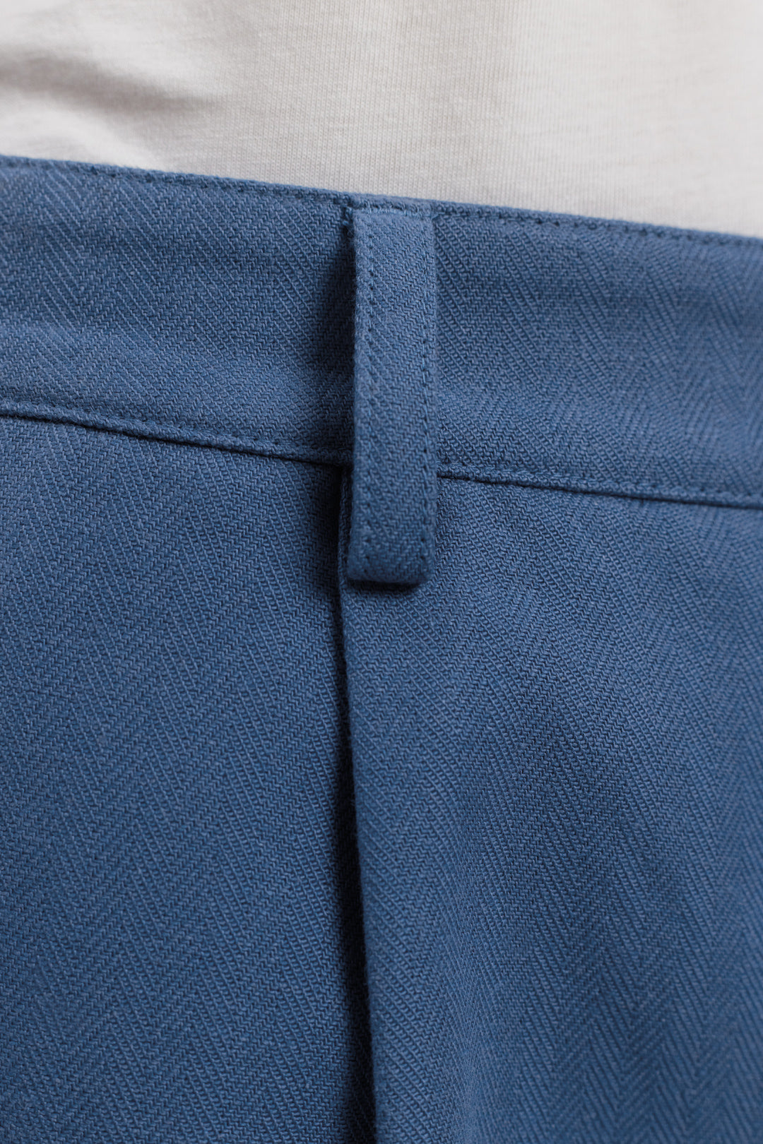 Pantalon ample en coton bio | bleu "womens pantalone french blue"