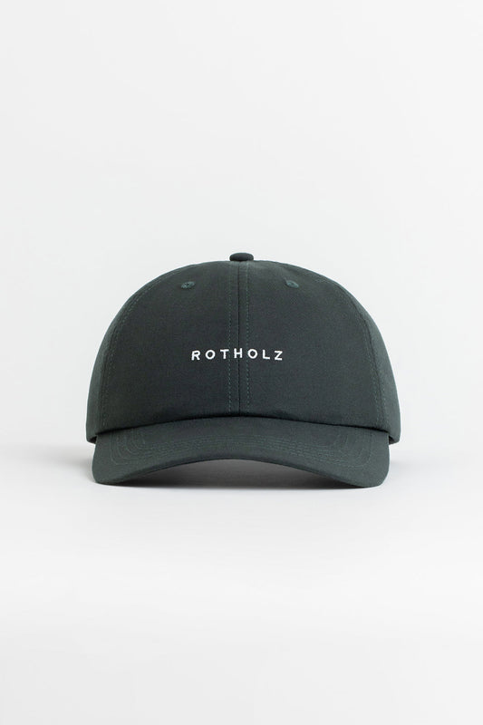 Casquette baseball verte en coton bio - dad cap pine green