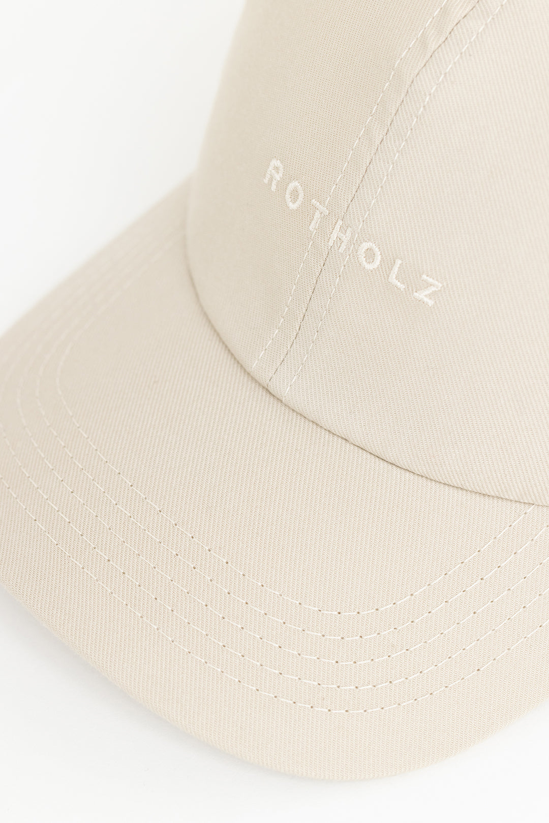 Casquette de baseball écrue en coton bio - dad cap sand