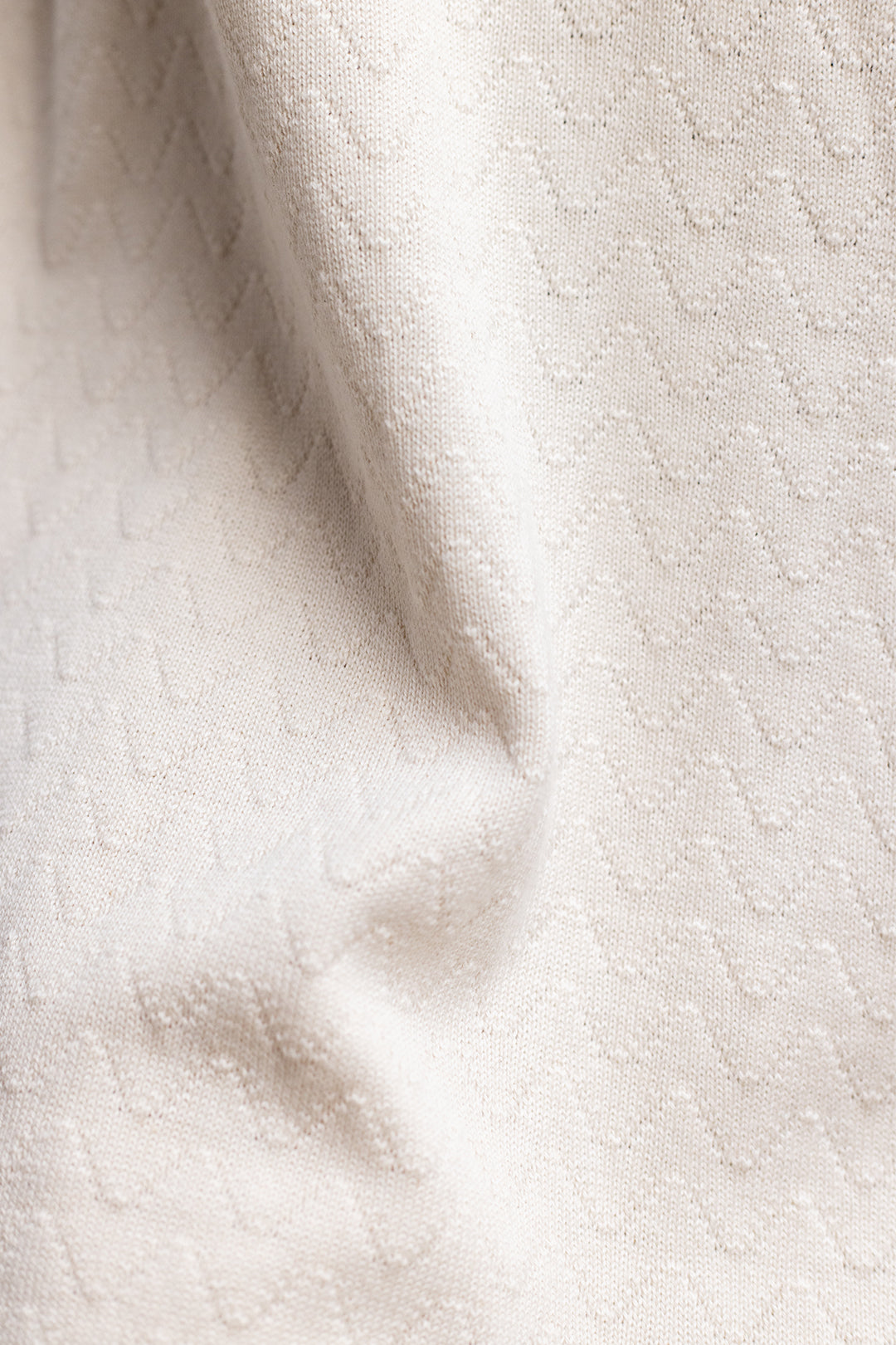 Robe longue écrue en maille de coton bio - knit summer off-white