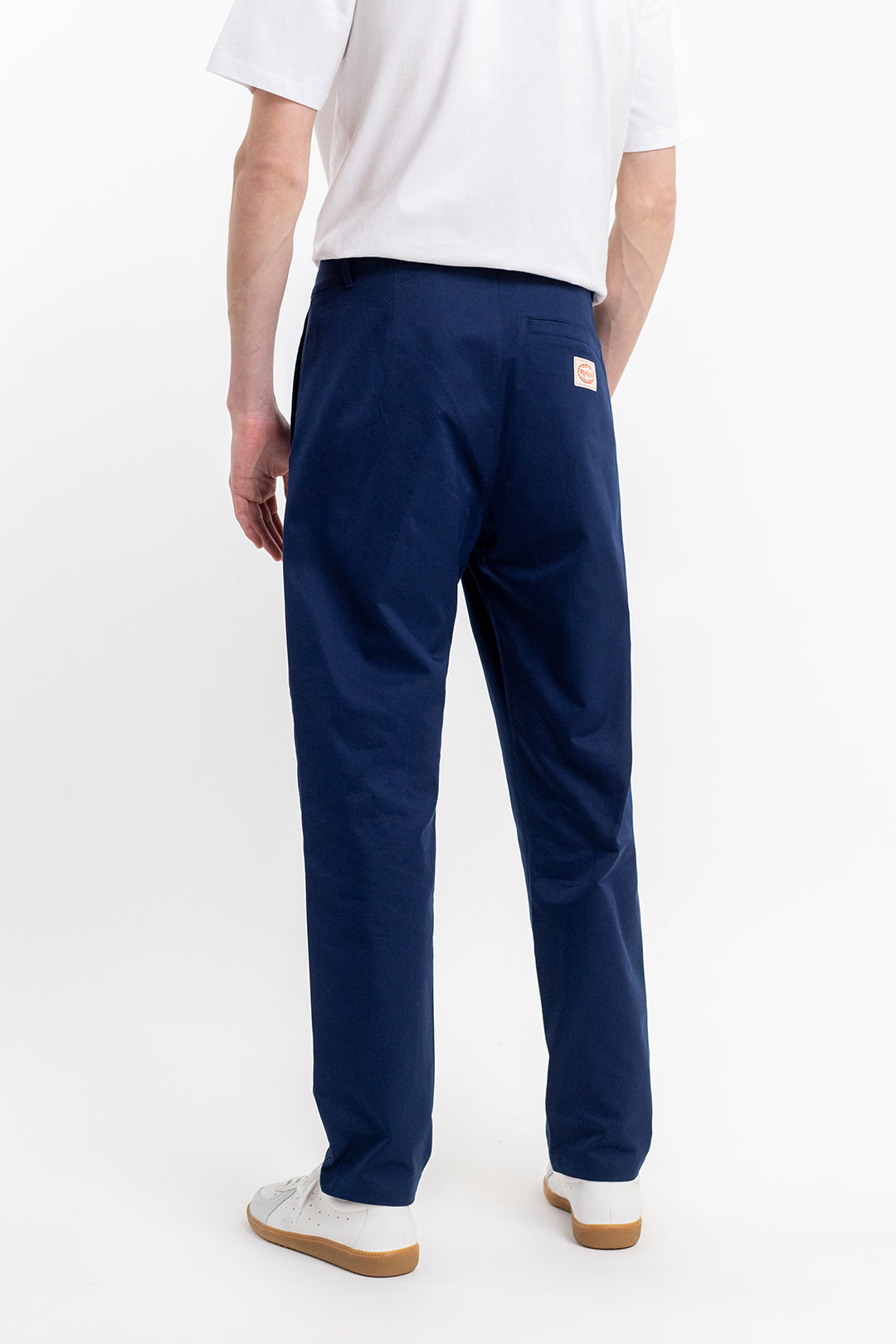 Chino droit marine en coton bio - everyday pant navy