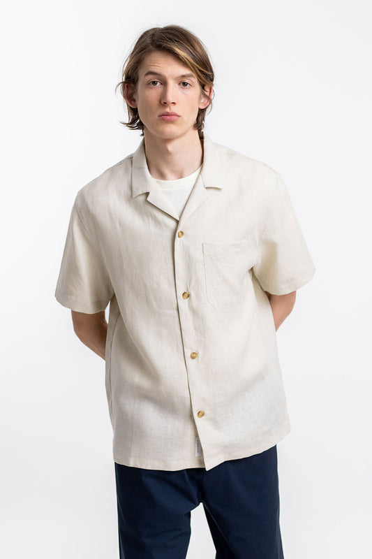 Chemisette en lin naturel - bowling natural linen