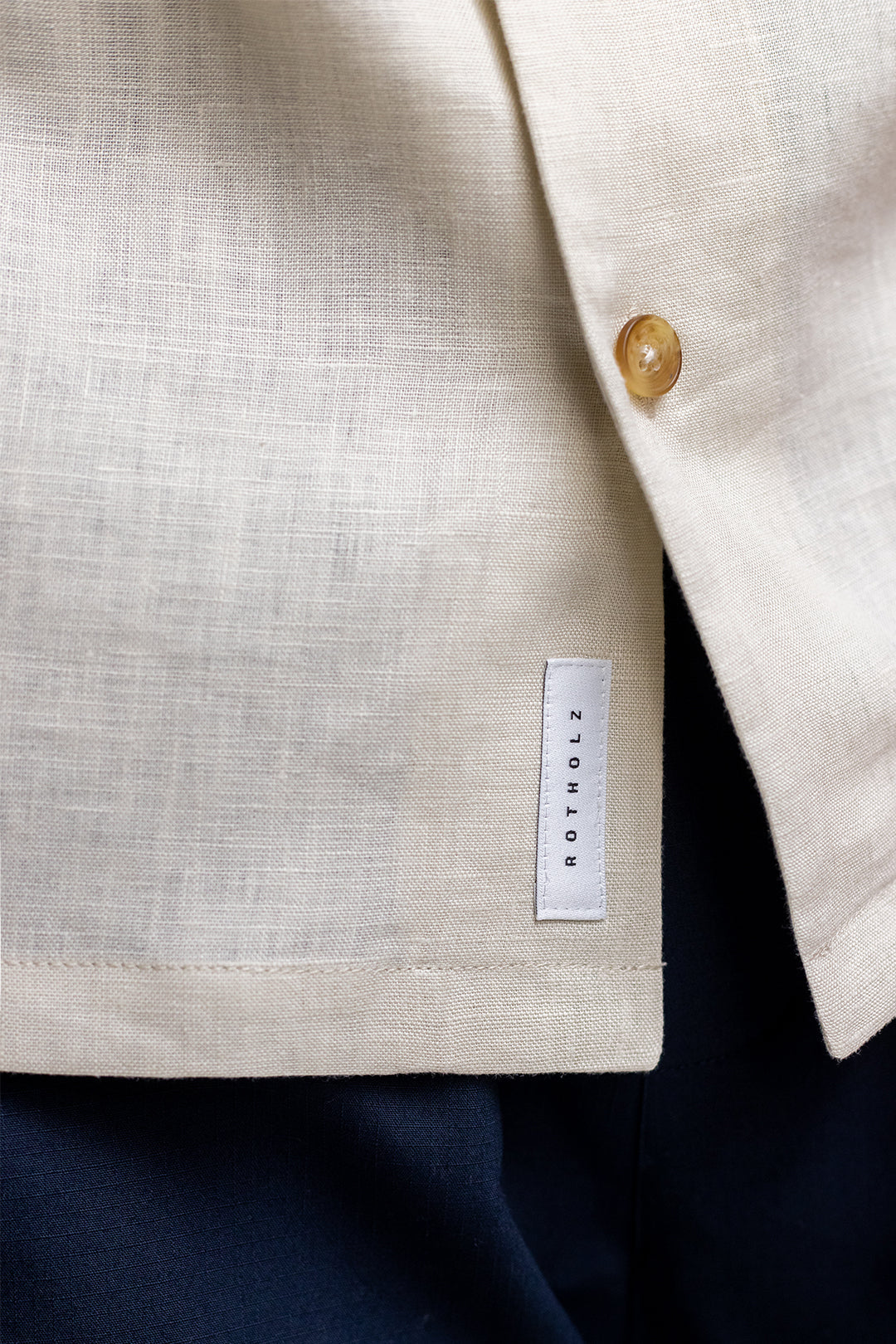 Chemisette en lin naturel - bowling natural linen