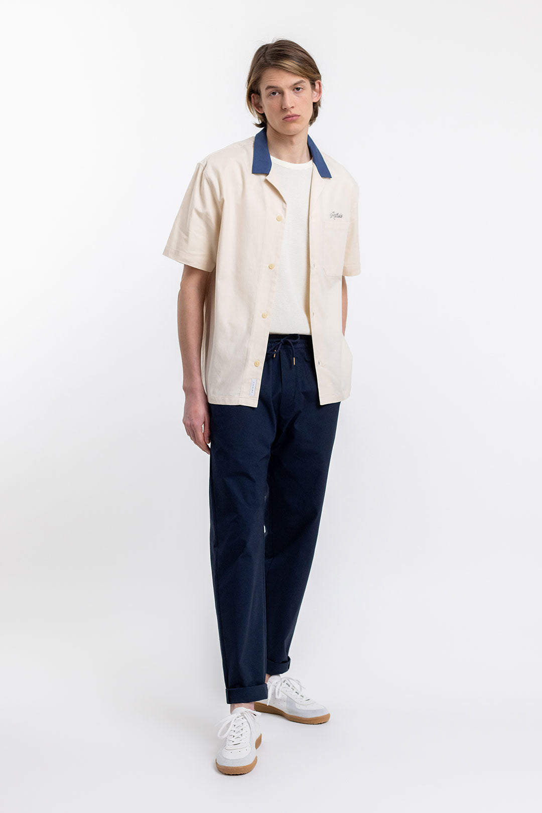 Chemisette écrue en coton bio - bowling off-white