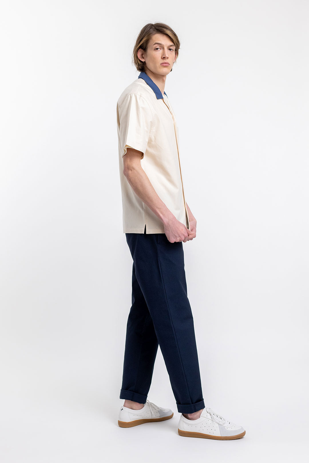 Chemisette écrue en coton bio - bowling off-white