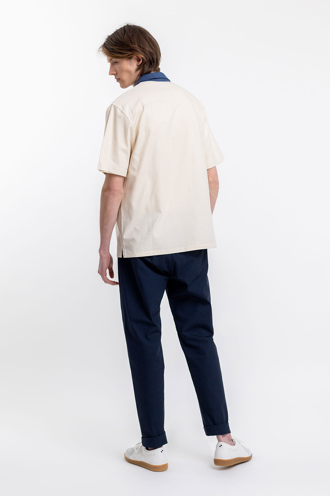 Chemisette écrue en coton bio - bowling off-white