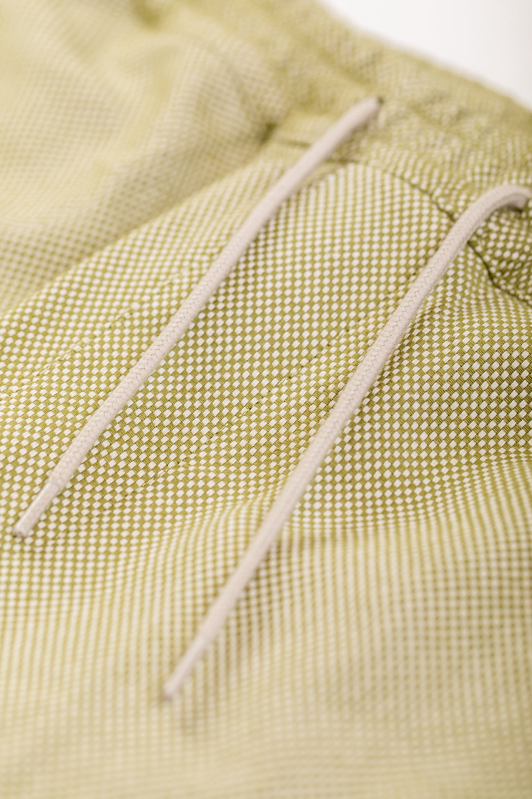 Short vert en sergé de coton bio - everyday short green check