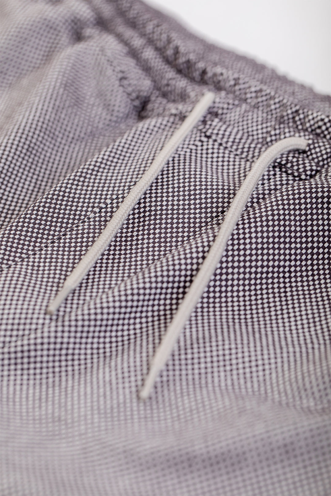 Short noir en sergé de coton bio - everyday short black check