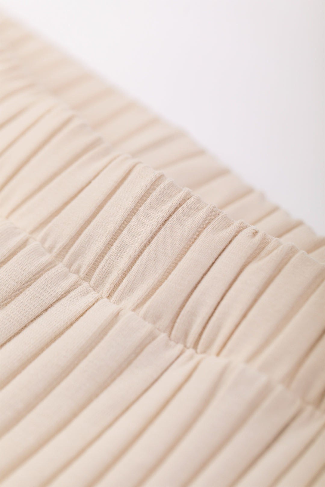 Pantalon côtelé beige en coton bio - ribbed lounge pant summer sand