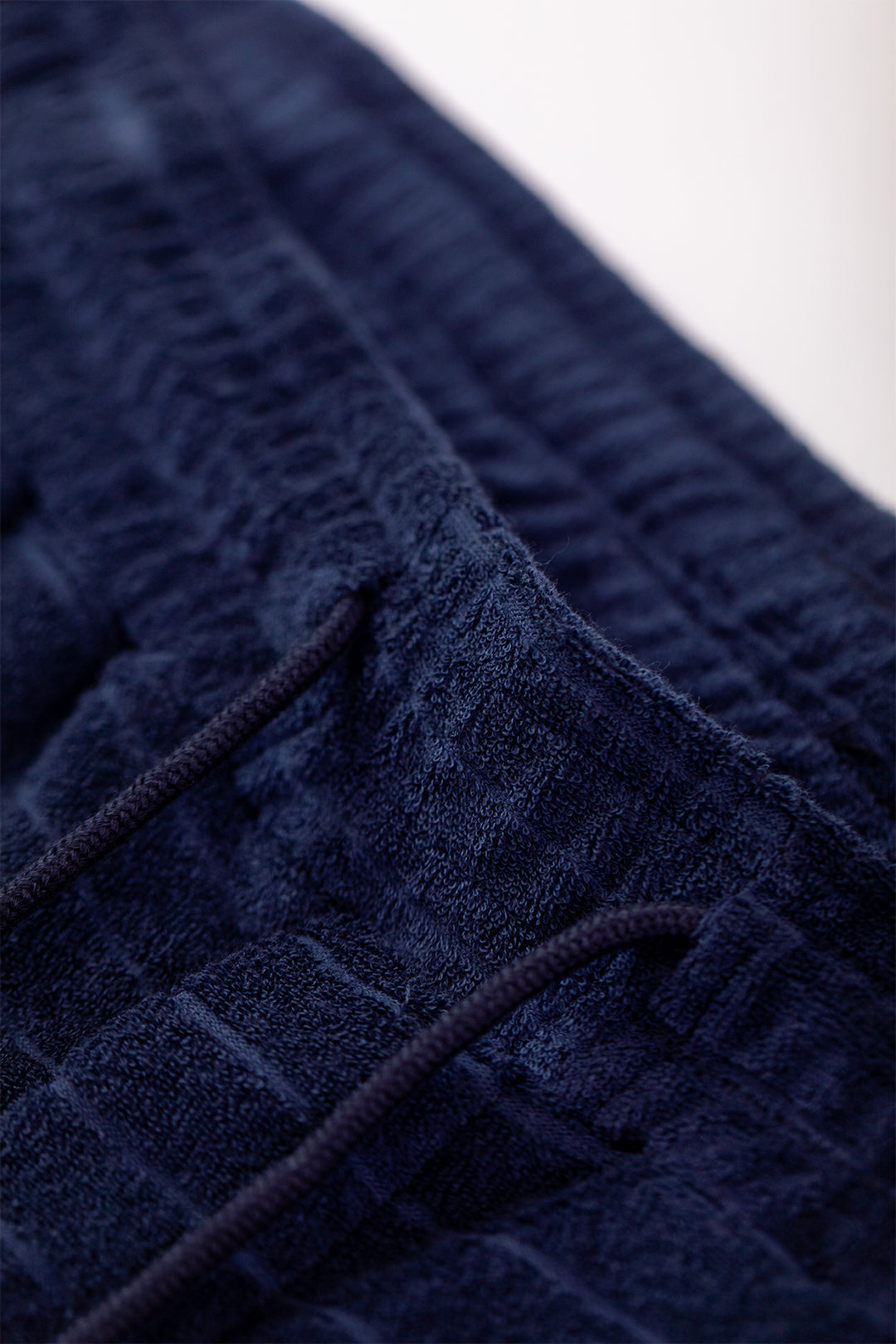 Short en éponge de coton bio | Marine "terry cotton everyday navy"
