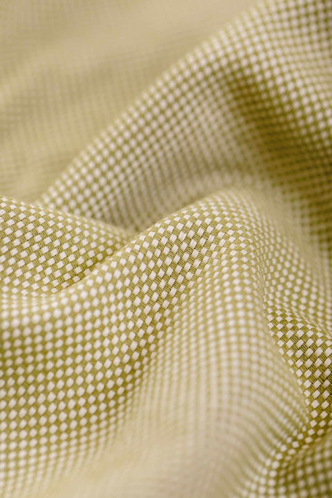Veste zippée verte à motif en coton bio - boxy jacket green check
