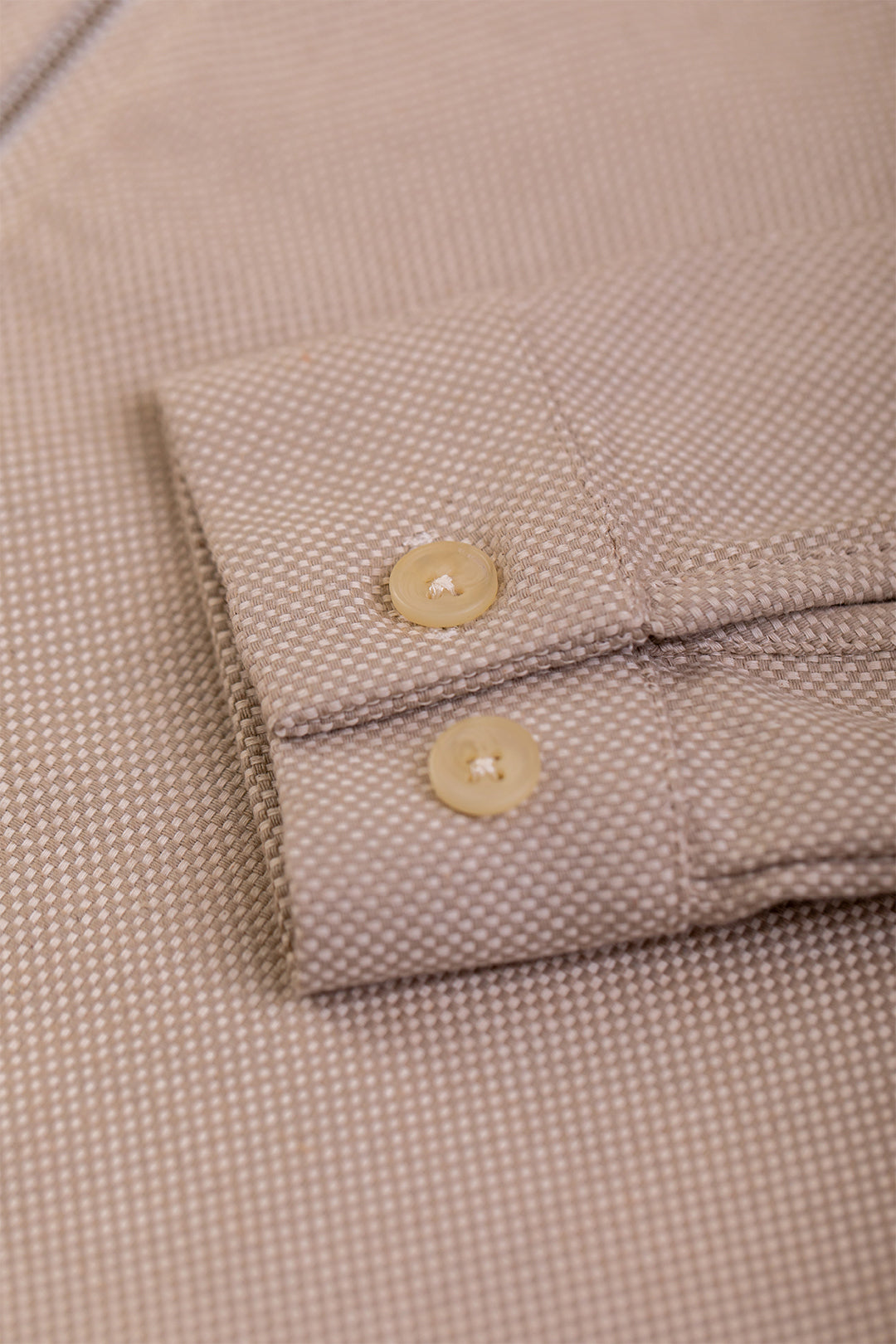Veste zippée beige à motif en coton bio - boxy jacket sand check