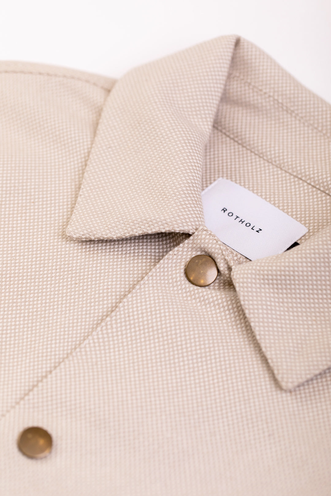 Veste beige à motif en coton bio - light overjacket sand check
