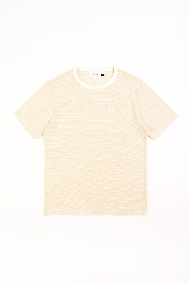 T-shirt en coton bio | Rayé écru "striped t-shirt"