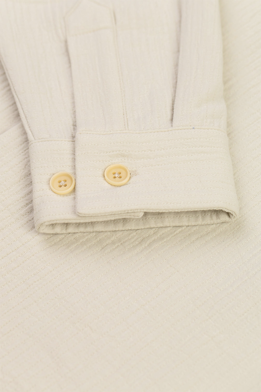 Chemise en coton bio | écru "leisure shirt washed sand"