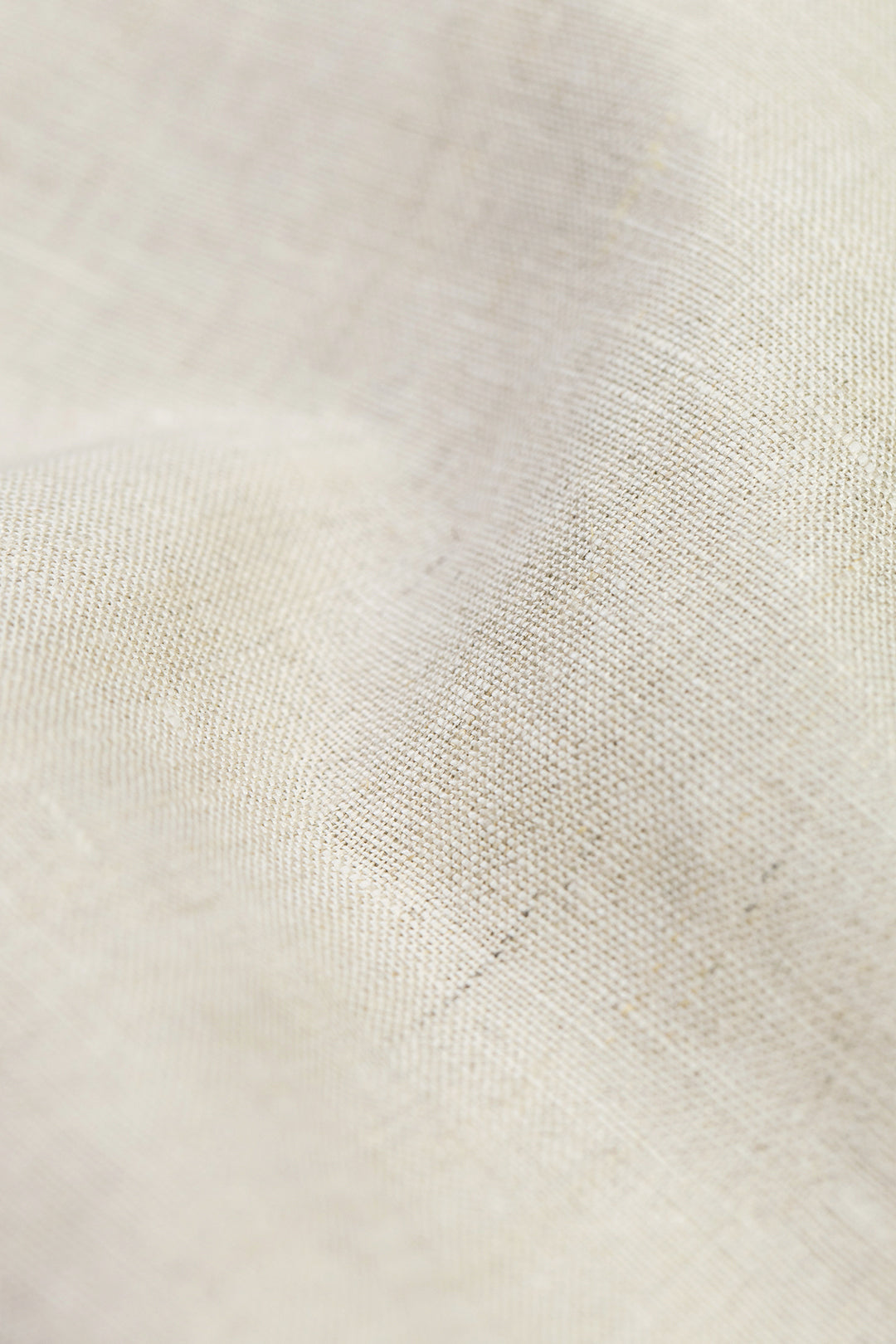 Chemisette en coton bio et lin | écru "bowling shirt nature white"