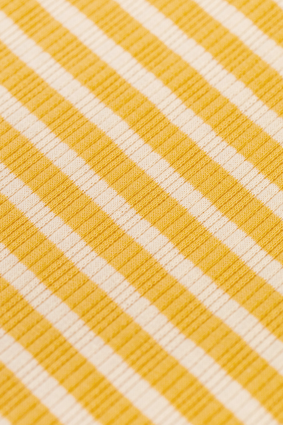 Débardeur en coton bio | Rayé jaune et blanc "ribbed singlet yellow/sand stripe"