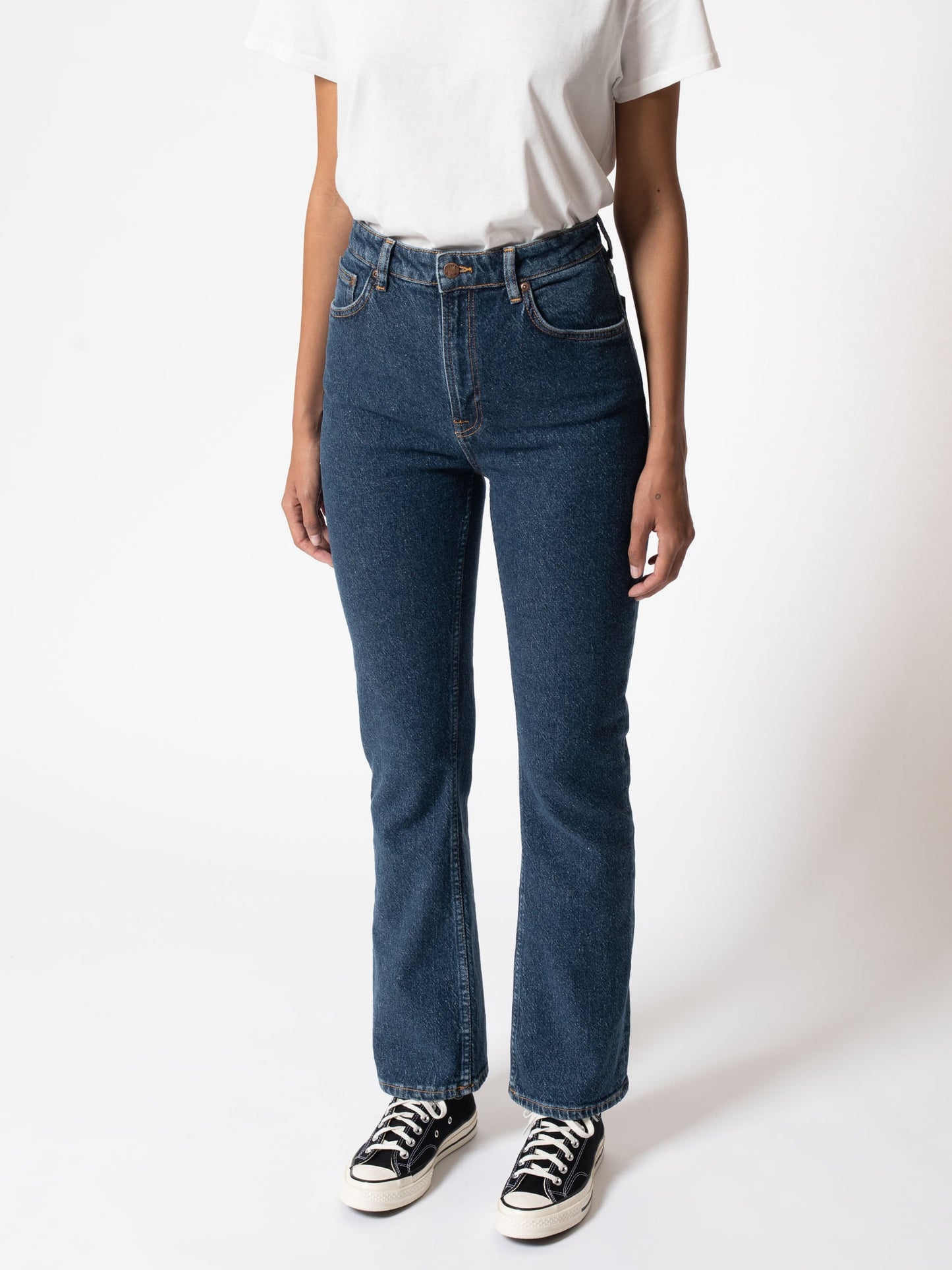 Jean bootcut bleu en coton recyclé - Rowdy Ruth Blue Angel