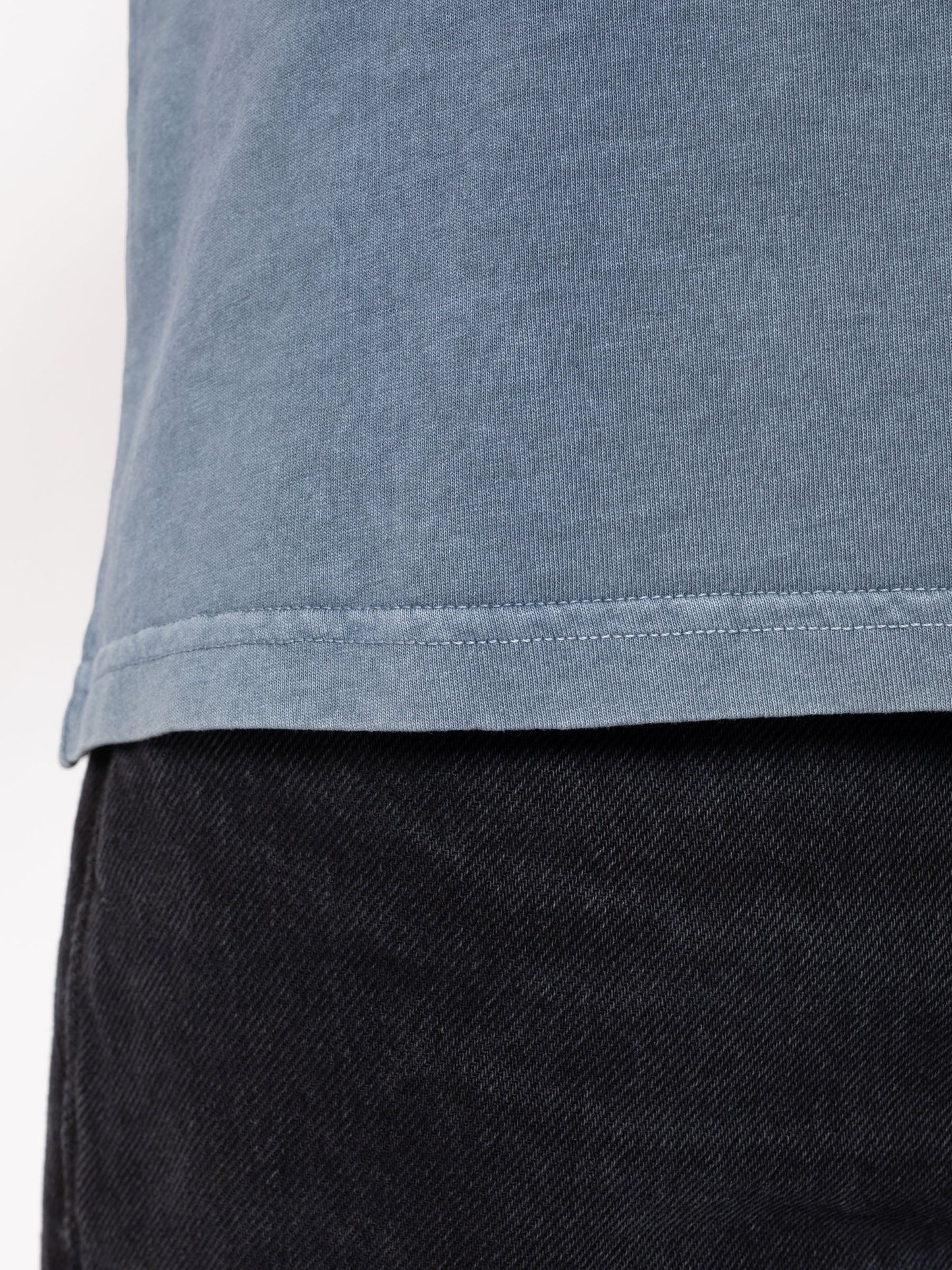 T-shirt bleu clair en coton bio - Roy Beach 50s Blue
