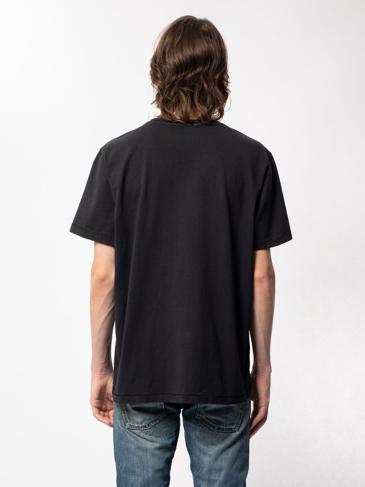 T-shirt imprimé noir en coton bio - Roy Ghost