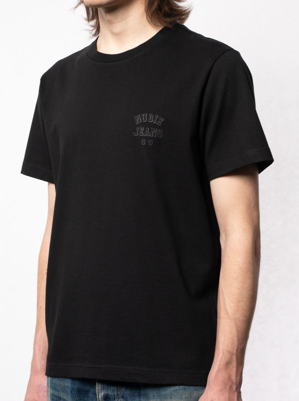 T-shirt noir en coton bio - Roy Logo Tee black