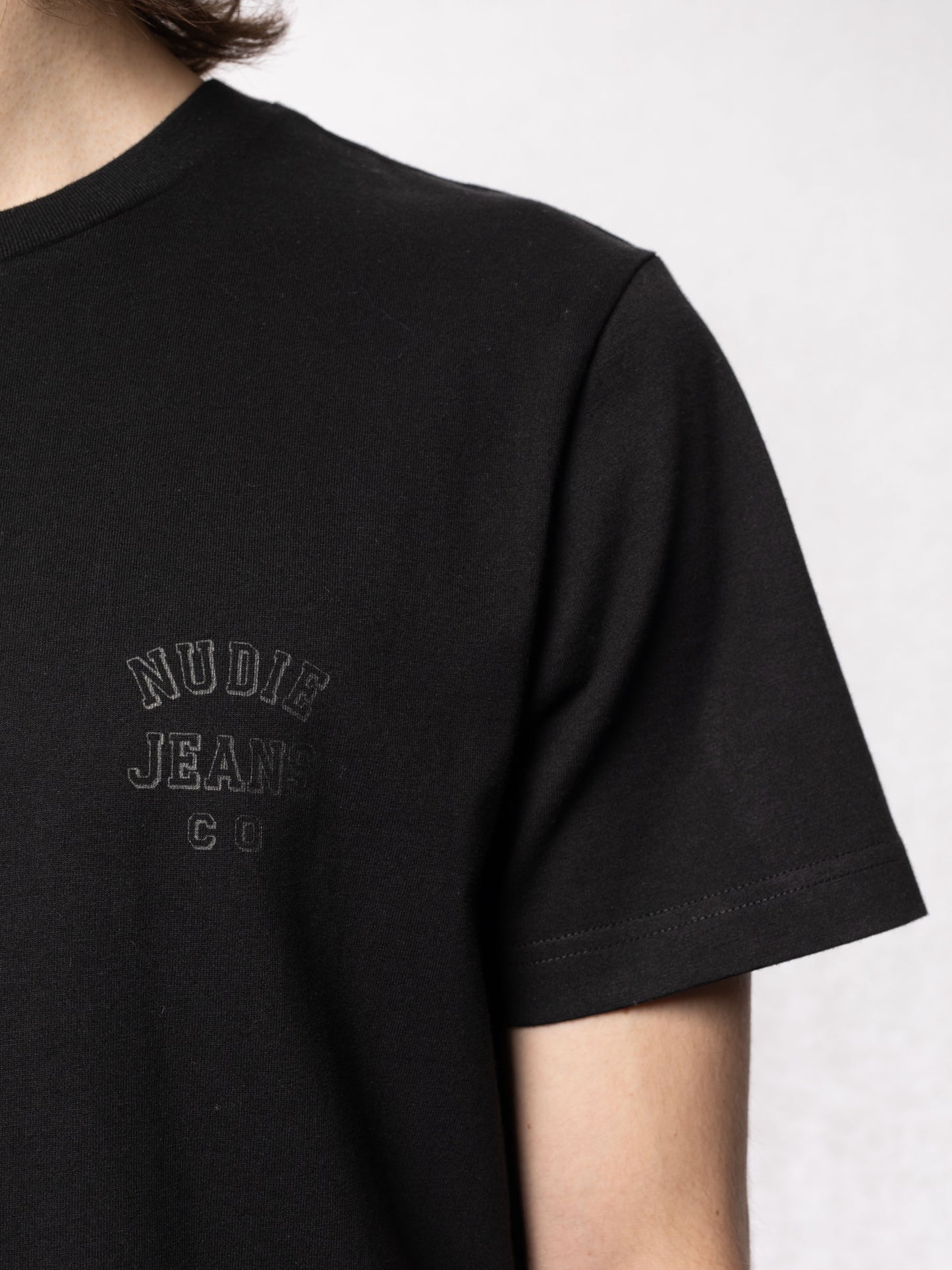 T-shirt noir en coton bio - Roy Logo Tee black