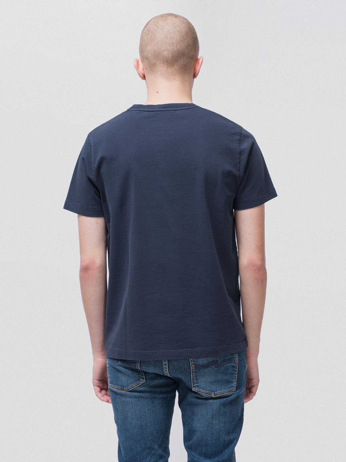 T-shirt bleu marine en coton bio - Roy