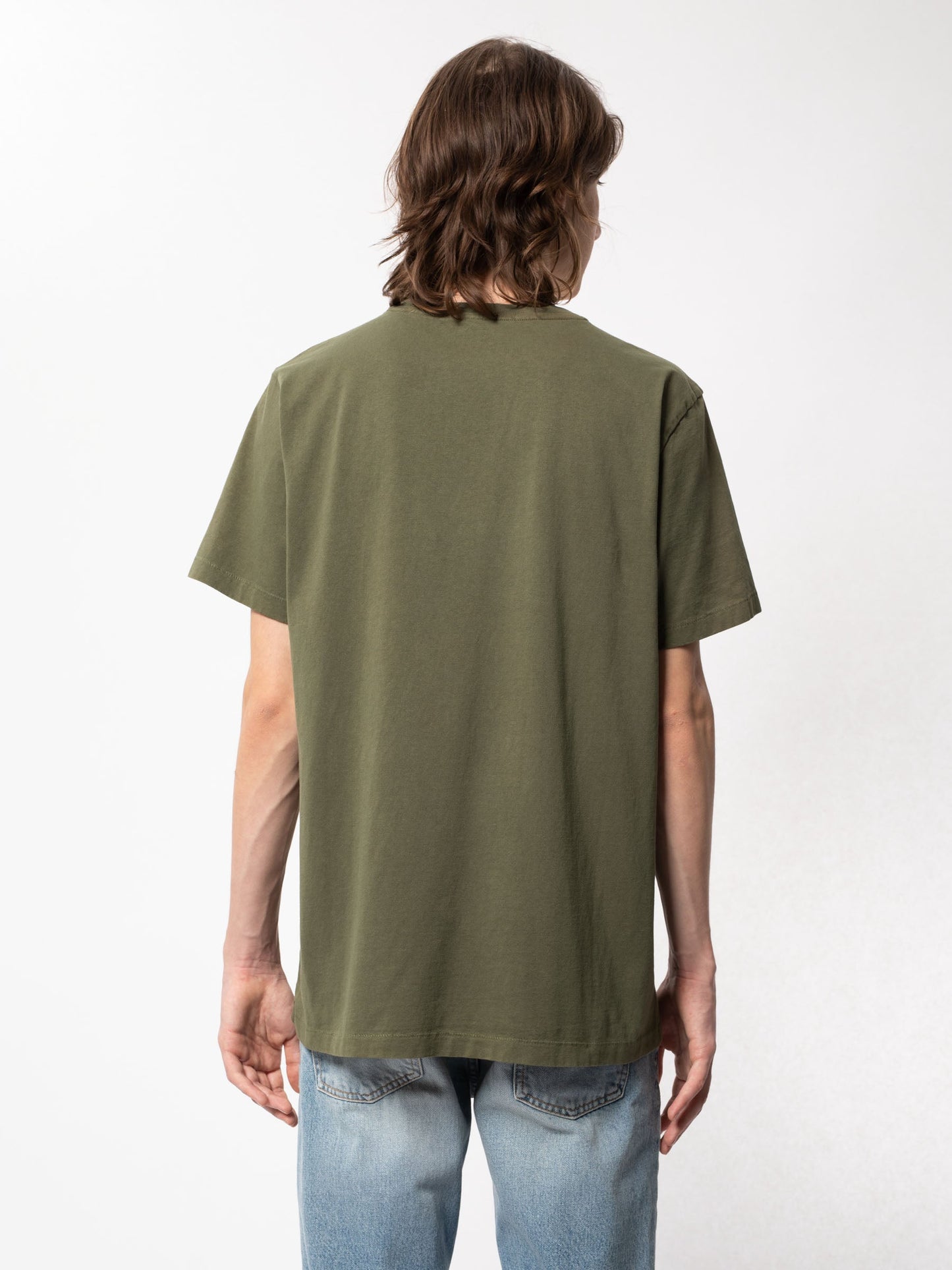 T-shirt avec poche Kaki en coton bio - Roy