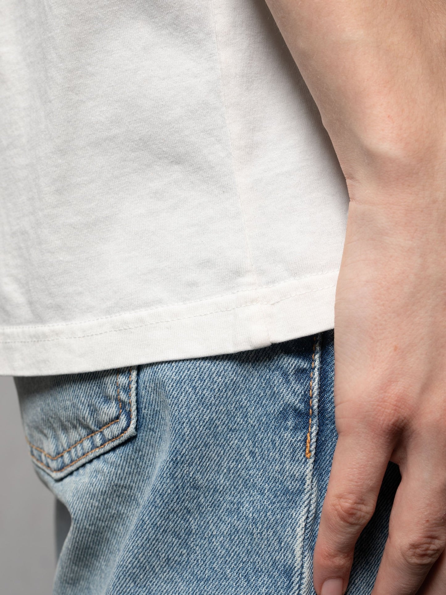 T-shirt blanc avec logo en coton bio - Roy Bones
