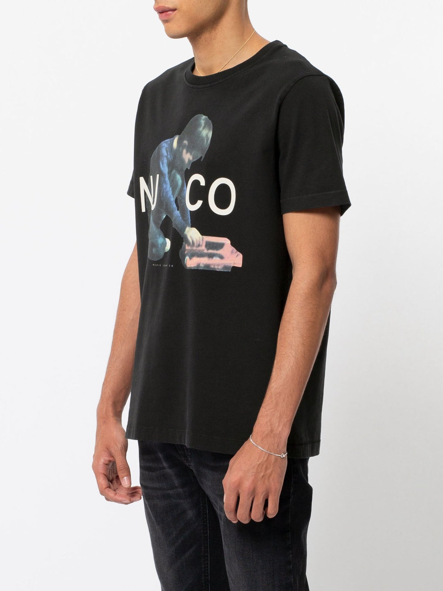 T-shirt noir en coton bio - roy logo boy