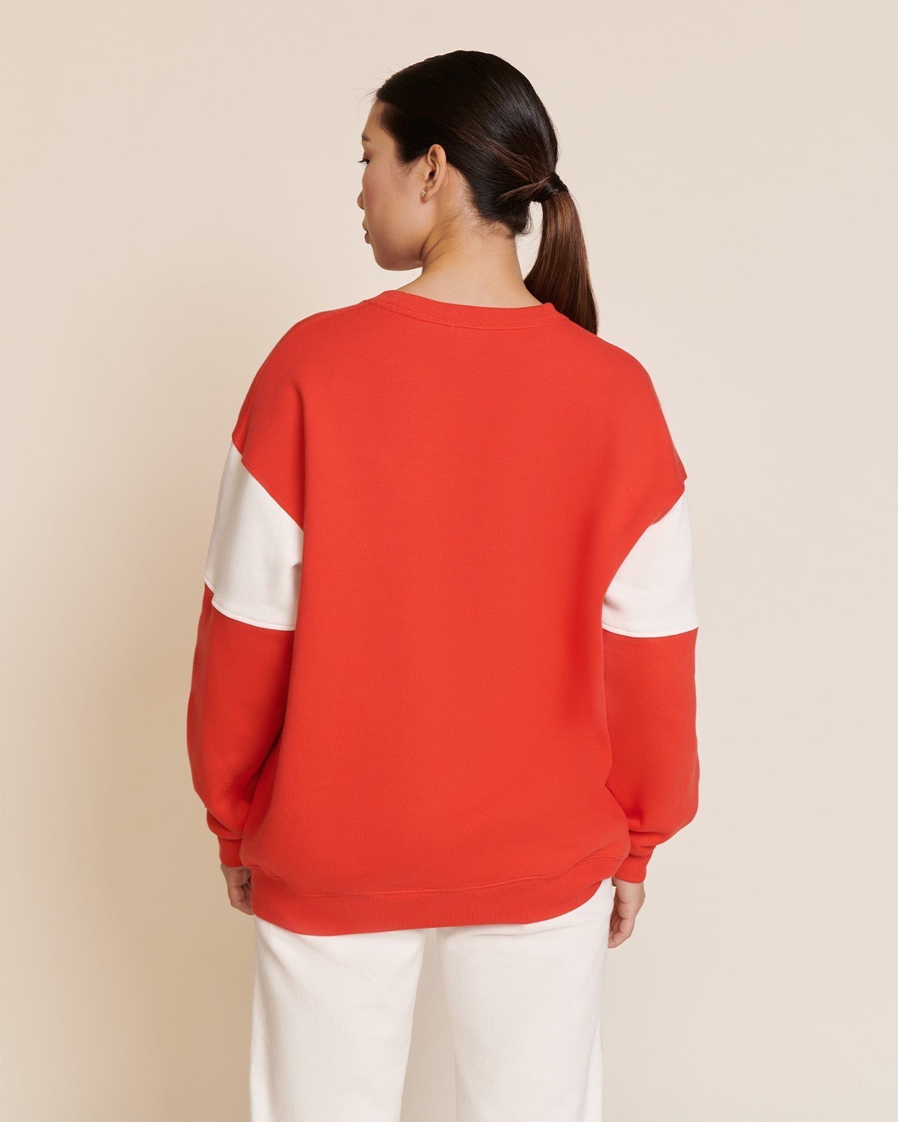 Sweat en coton bio | rouge "sweat le grand amour rouge"