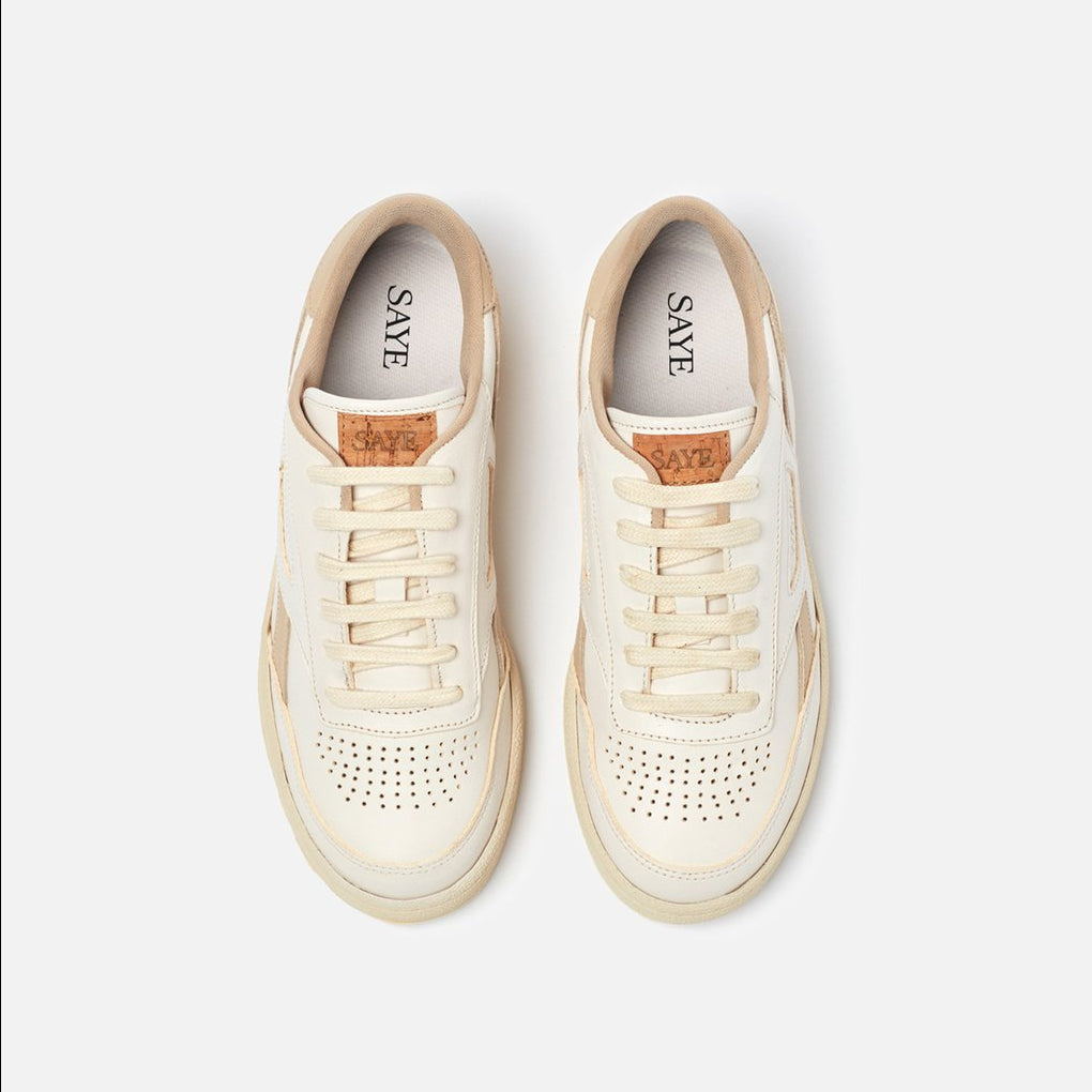Baskets en recyclé - modelo '89 leather beige