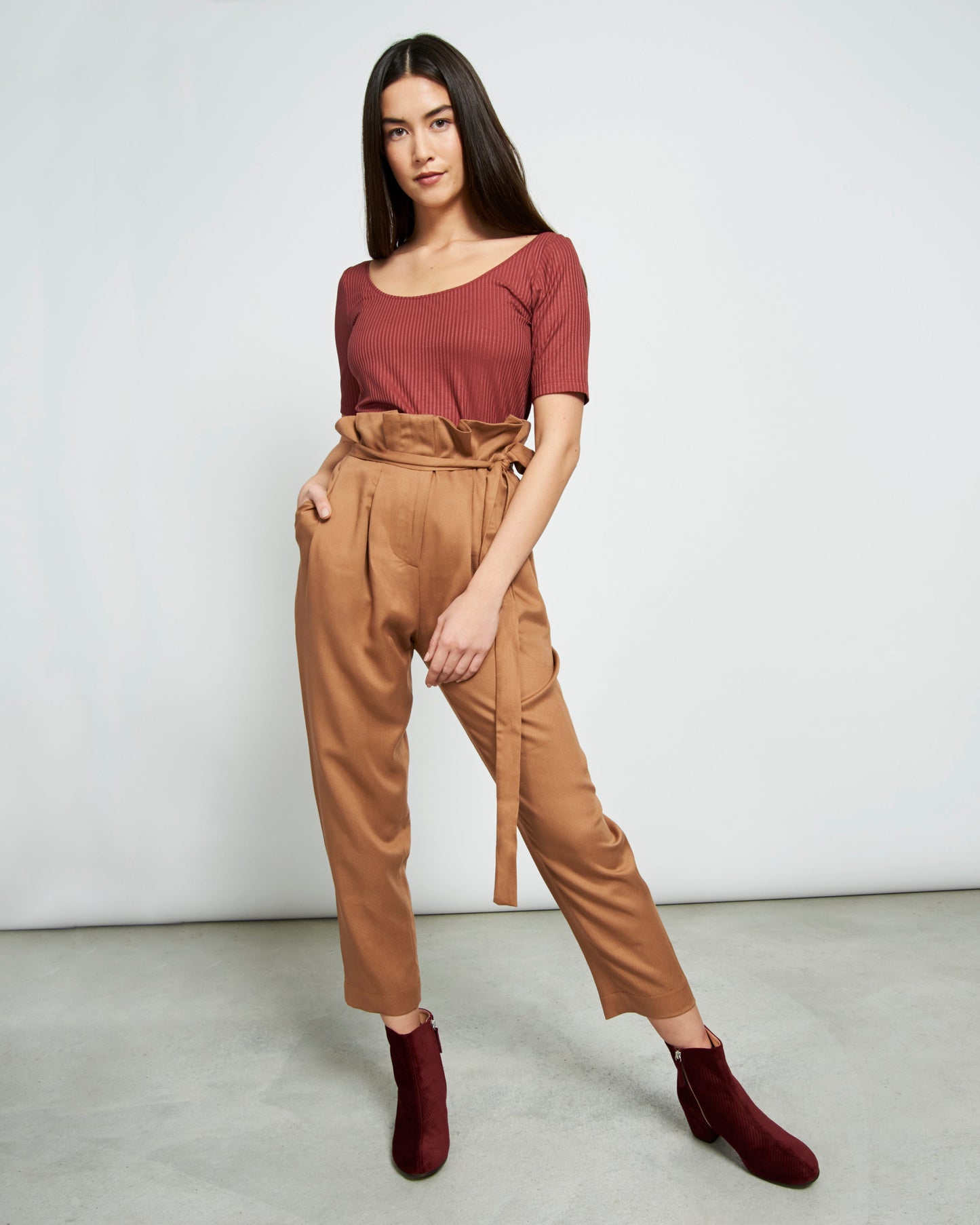 T-shirt framboise en coton bio - SCOOP