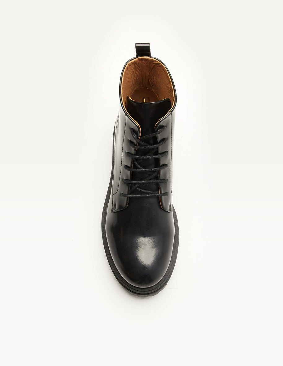 Bottines en cuir certifié | noir "bérénice"