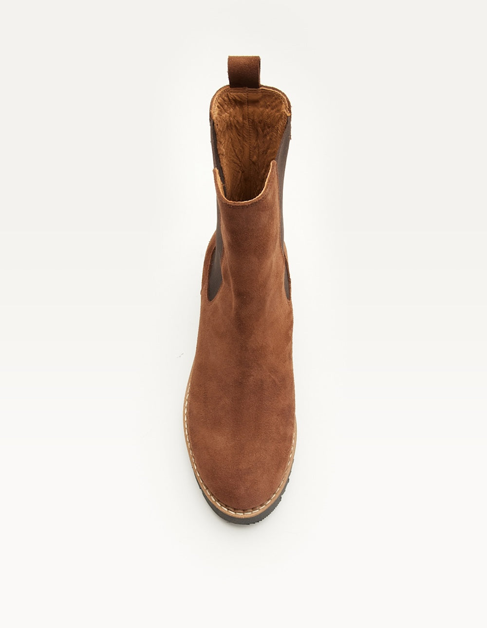 Bottines en cuir suède certifié | marron "poppy suède marron"