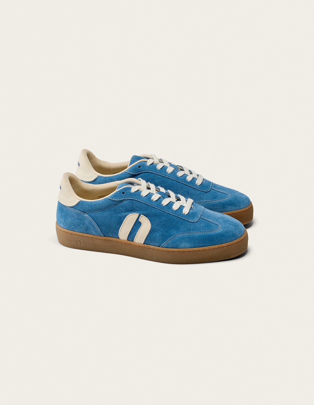 Baskets en cuir certifié | bleu "baskets basses pablo - bleu"