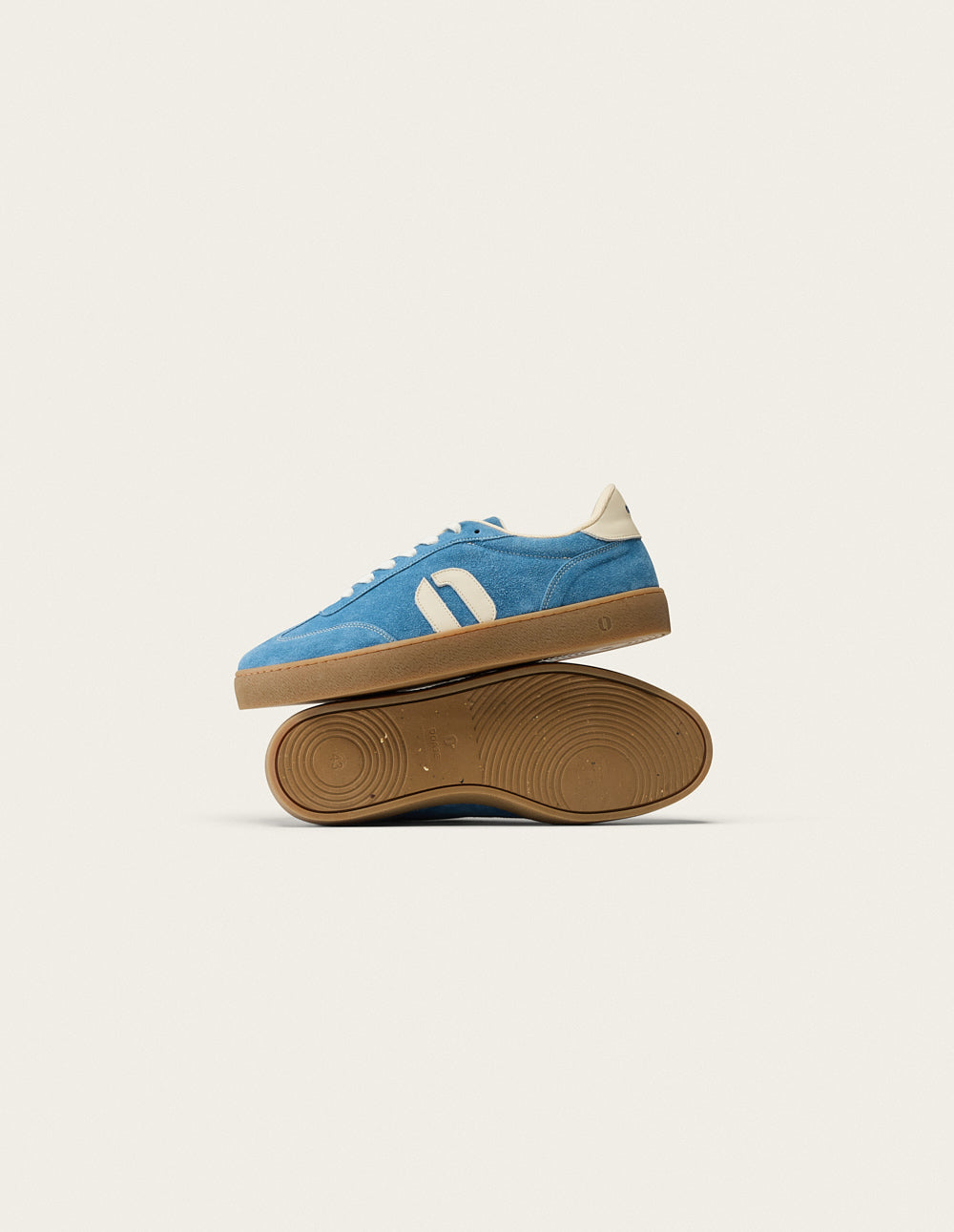 Baskets en cuir certifié | bleu "baskets basses pablo - bleu"