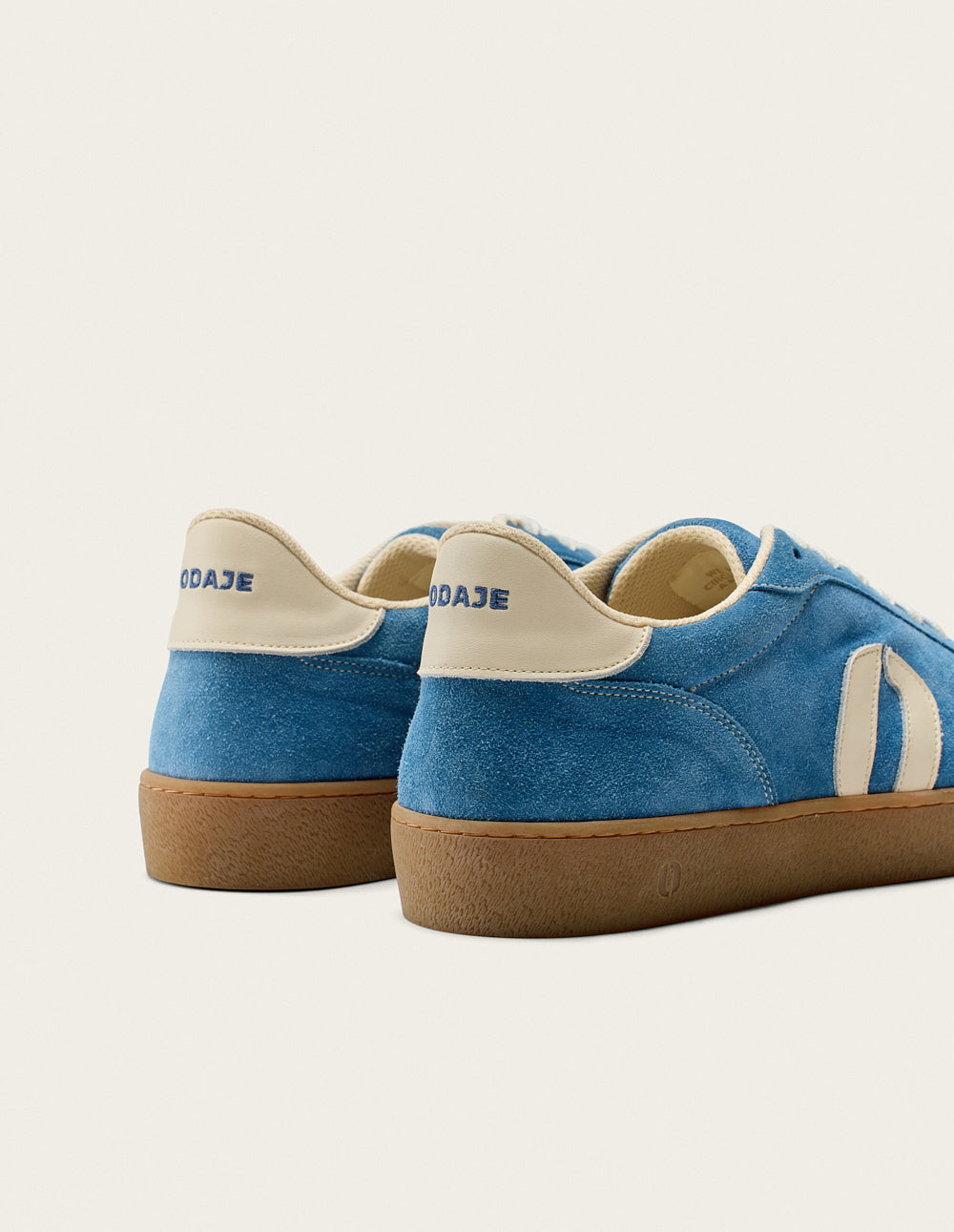Baskets en cuir certifié | bleu "baskets basses pablo - bleu"