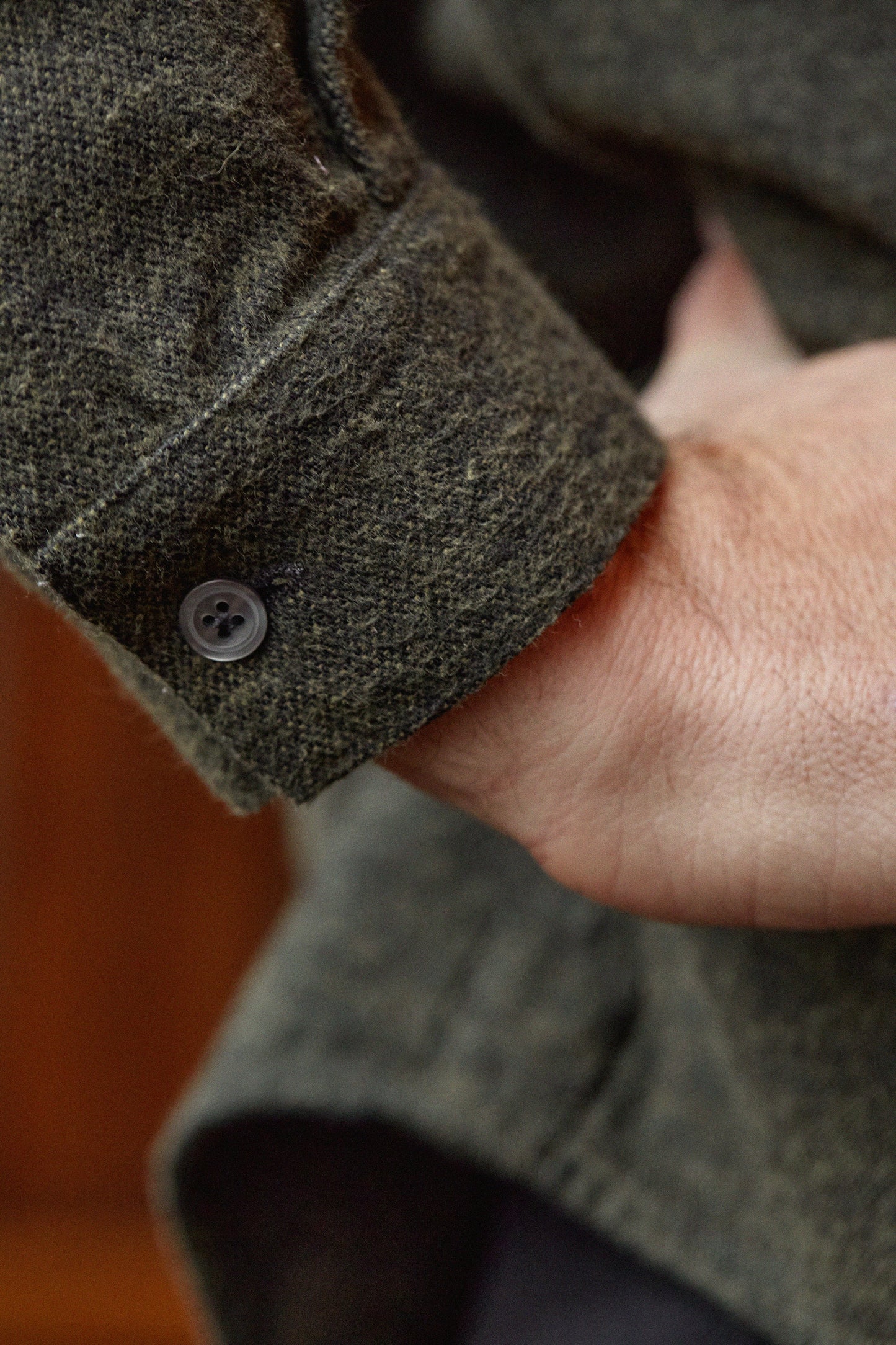 Chemise flanelle en coton bio | vert "simon eco olive flannel"