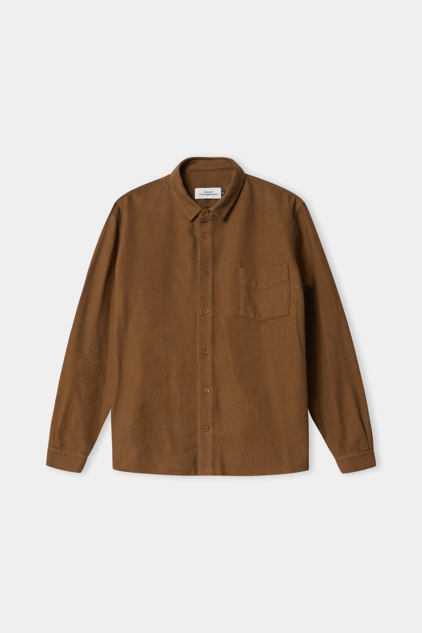 Chemise flanelle en coton biologique | marron "simon eco tobacco flannel"