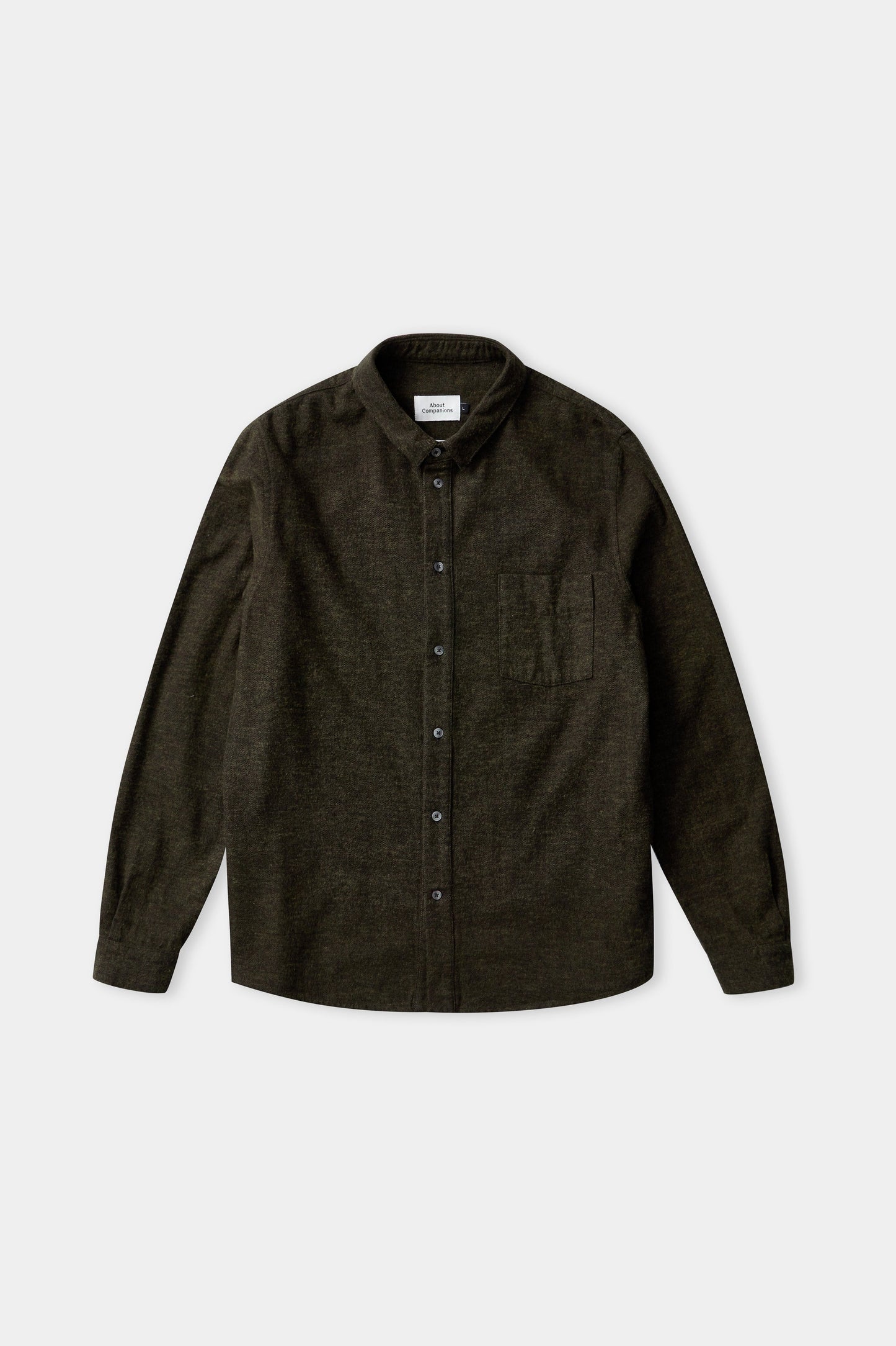 Chemise flanelle en coton bio | vert "simon eco olive flannel"